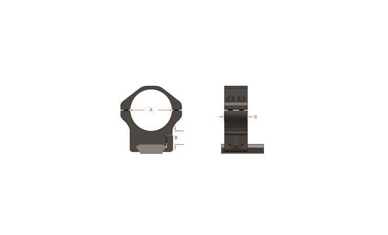 Warne Maxima Horizontal 30 mm Rings