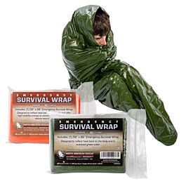 North American Rescue Emergency Survival Wrap - Orange