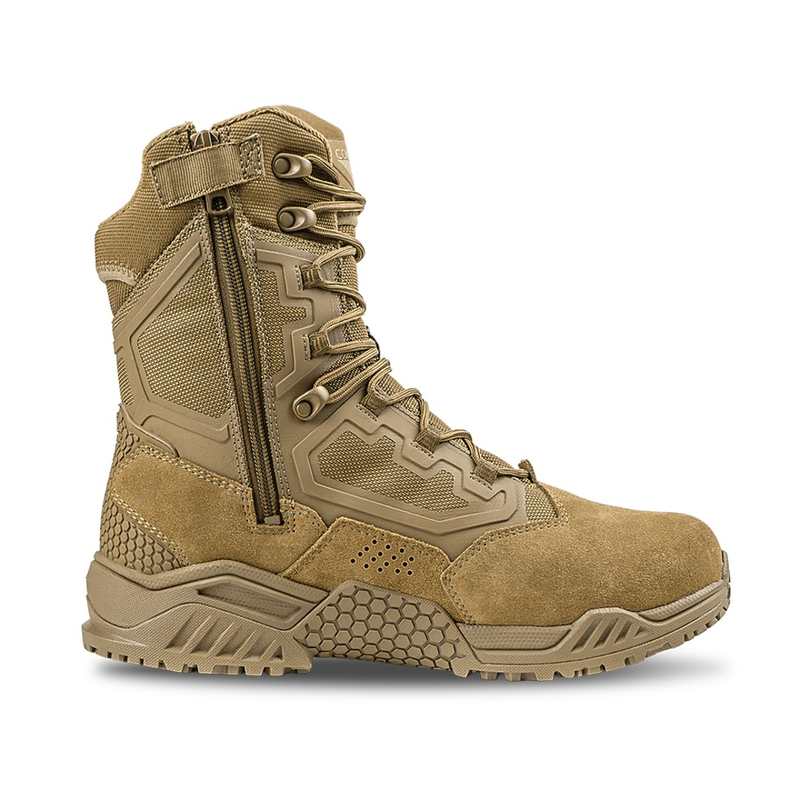 Condor Outdoors Brigade 8" Tactical Boots - Zip (Coyote Brown)