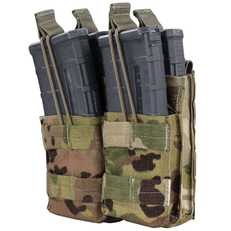 Condor Outdoors Double Stacker M4 Mag Pouch - Scorpion OCP
