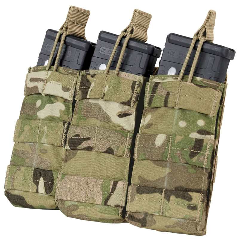 Condor Outdoors Triple M4/M16 Open-Top Mag Pouch - MultiCam