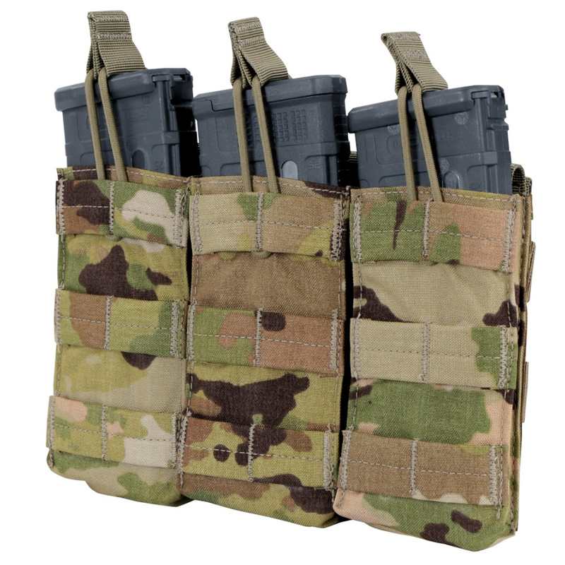 Condor Outdoors Triple M4/M16 Open-Top Mag Pouch - Scorpion OCP