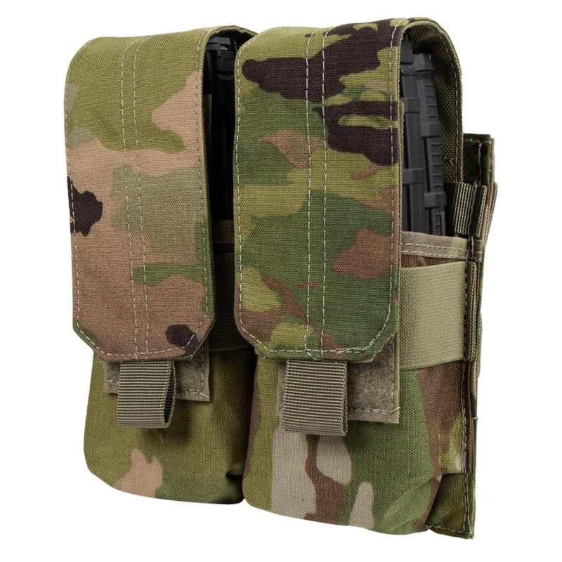 Condor Outdoors Double M4 Mag Pouch - Scorpion OCP