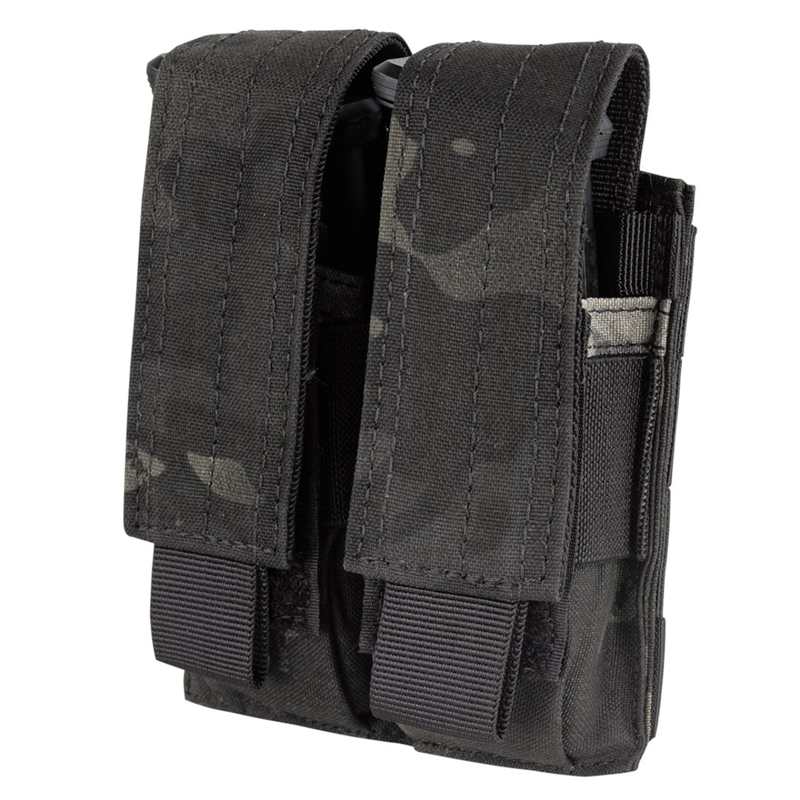 Condor Outdoors Double Pistol Mag Pouch - MultiCam Black