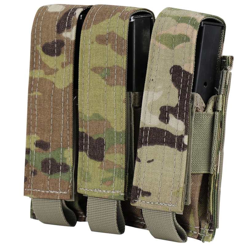 Condor Outdoors Triple Pistol Mag Pouch - Scorpion OCP
