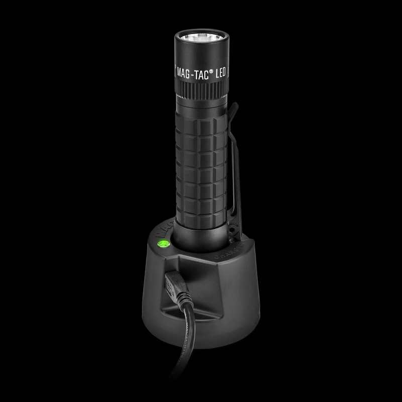 Maglite MAG-TAC LED Rechargeable Plain Bezel System