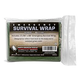 North American Rescue Emergency Survival Wrap - Green