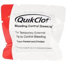 North American Rescue QuikClot Bleeding Control Z-fold Dressing - 3 in. x 4 yd