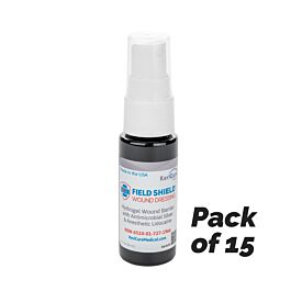 North American Rescue Military Grade Field Shield Wound Dressing 1 oz - 15 Pack