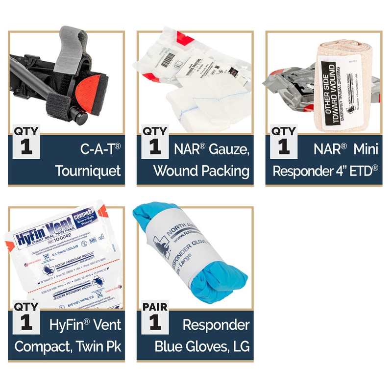 North American Rescue Nano IFAK - Basic Belt-Mount