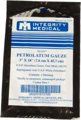 North American Rescue Petrolatum Gauze - 3 in. x 18 in.