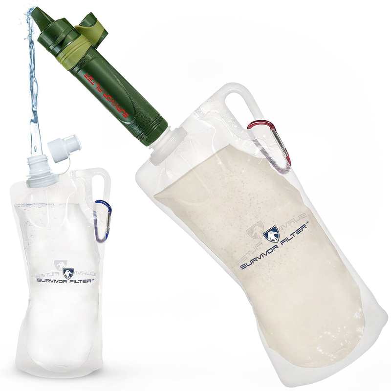 Survivor Filter Squeeze Kit with Two Canteens