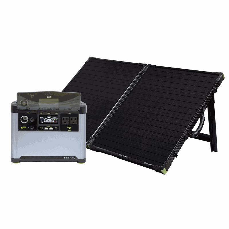 Goal Zero Yeti 700 + Boulder 100 BC Solar Generator