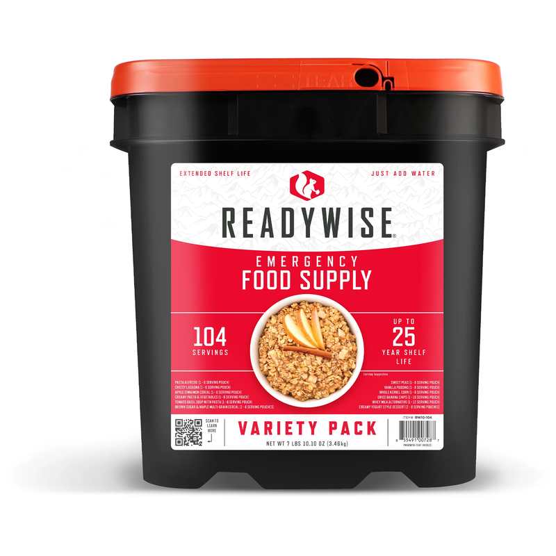 ReadyWise 104 Serving Variety Pack Bucket