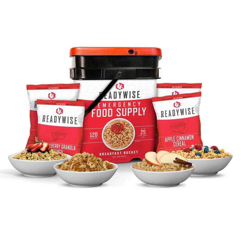 ReadyWise 120 Serving Breakfast Bucket · SKU RW01-121