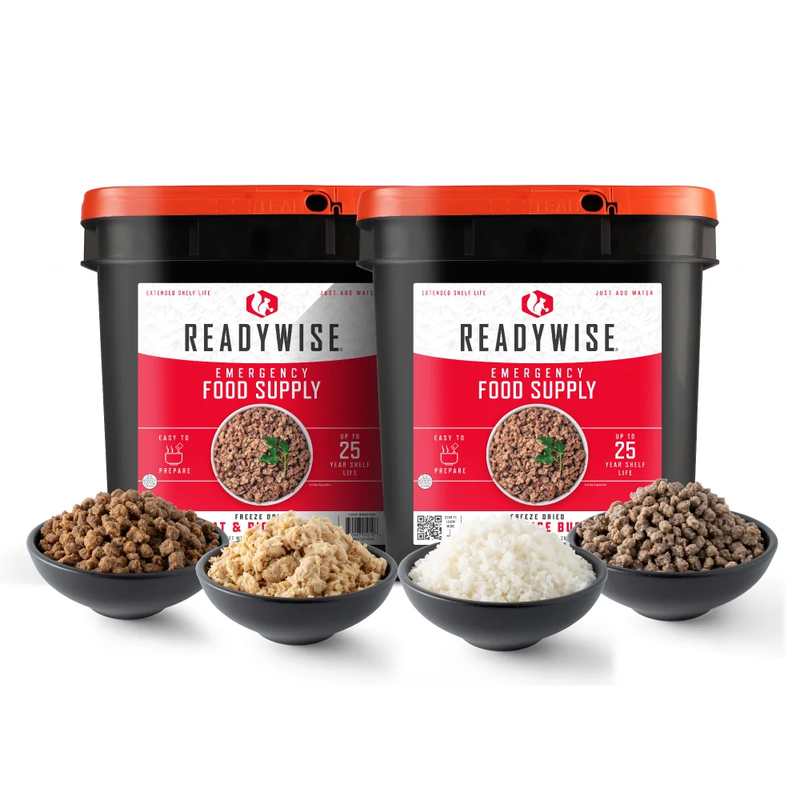 ReadyWise ReadyWise Freeze Dried Meat & Rice - 2 Bucket Bundle