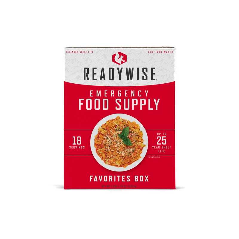 ReadyWise 18 Serving Emergency Food Sampler - Favorites Box