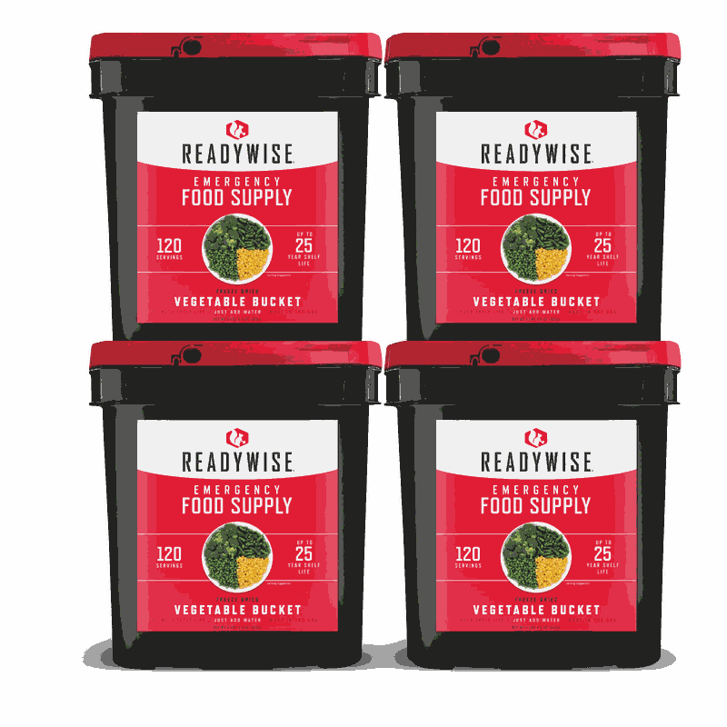 ReadyWise 480 Serving Freeze Dried Vegetable Bundle