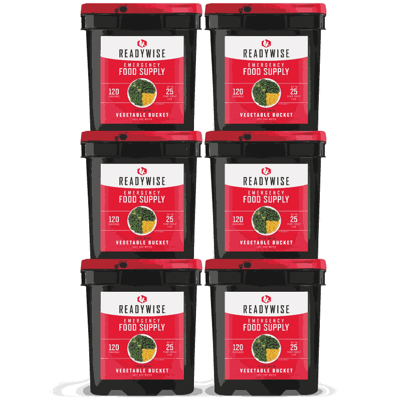 ReadyWise 720 Serving Freeze Dried Vegetable Bundle