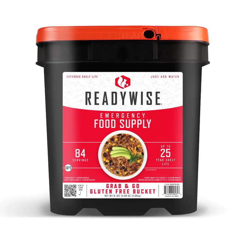 ReadyWise 84 Serving Gluten Free Grab and Go Bucket