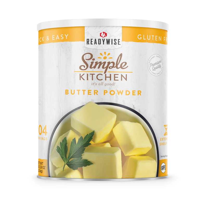 ReadyWise Butter Powder – Dehydrated #10 Can – 204 Servings | ReadyWise