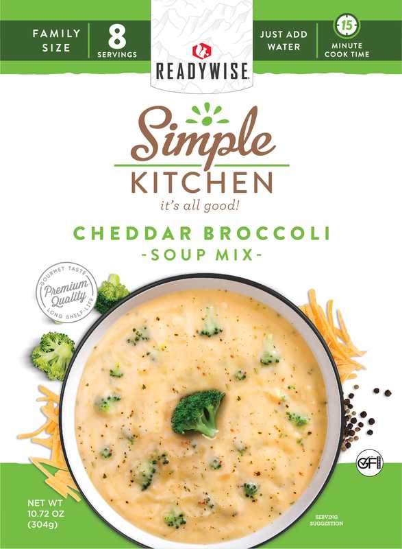 ReadyWise CHEDDAR BROCCOLI - Soup Mix - 6 Ct Case - 8 Servings