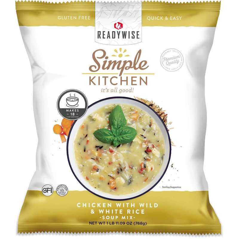 ReadyWise Chicken & Rice Soup Mix - 18 Servings per Pouch