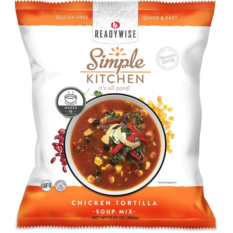 ReadyWise Chicken Tortilla Soup Mix - 16 Servings per Pouch