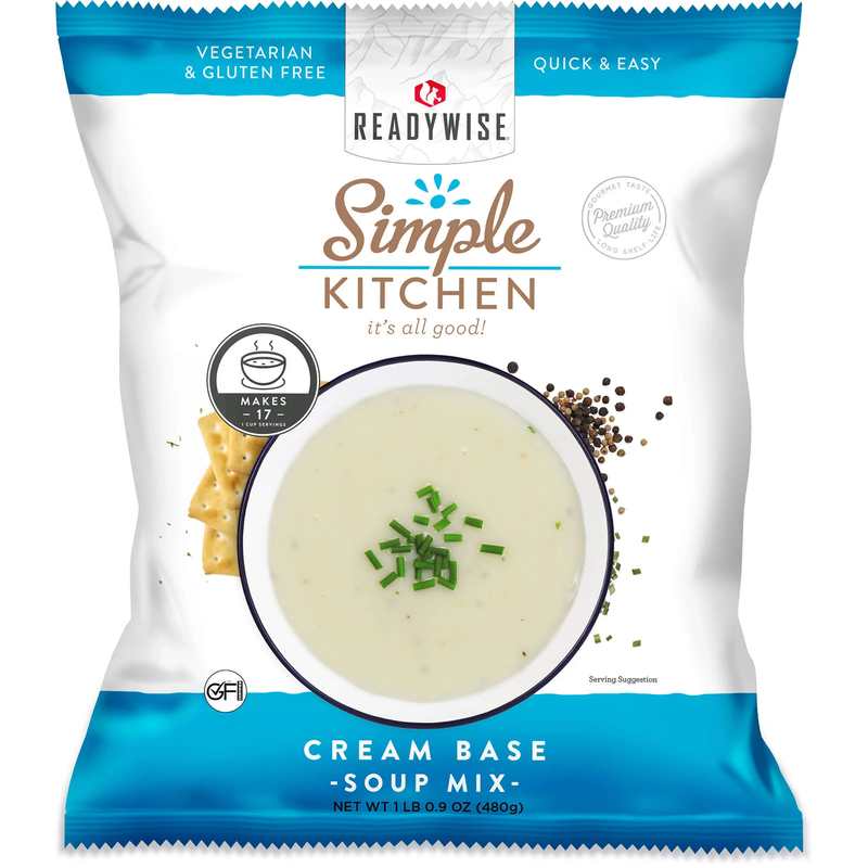 ReadyWise Cream Base Soup Mix - 17 Servings per Pouch