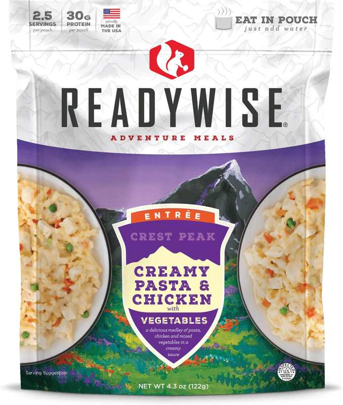 ReadyWise Crest Peak Creamy Pasta & Chicken