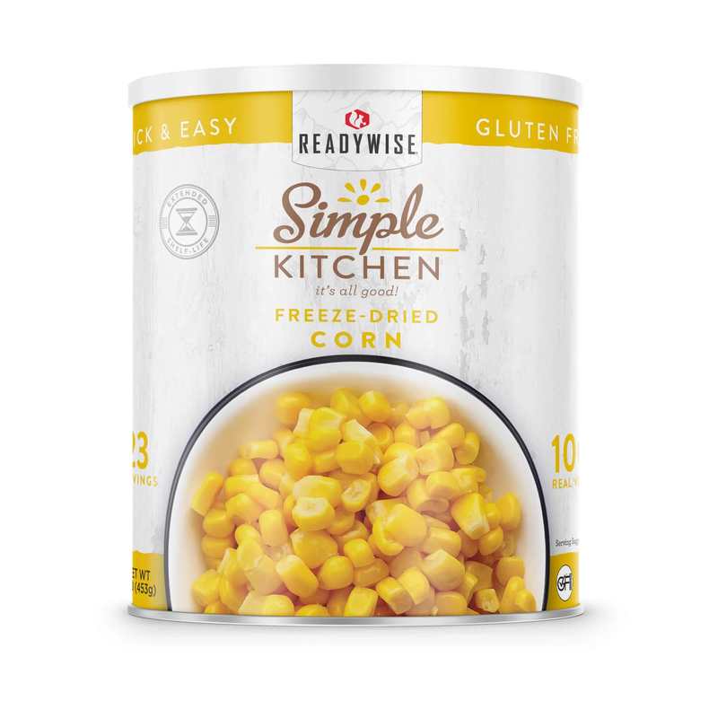 ReadyWise Corn – Freeze-Dried #10 Can – 23 Servings | ReadyWise