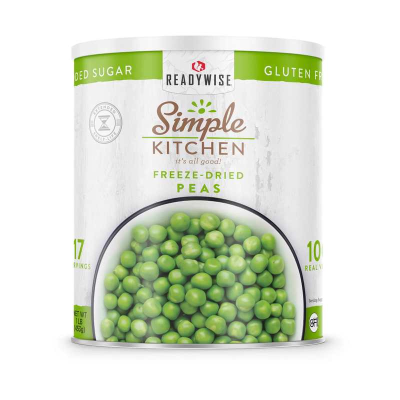 ReadyWise Peas – Freeze‑Dried #10 Can – 17 Servings | ReadyWise