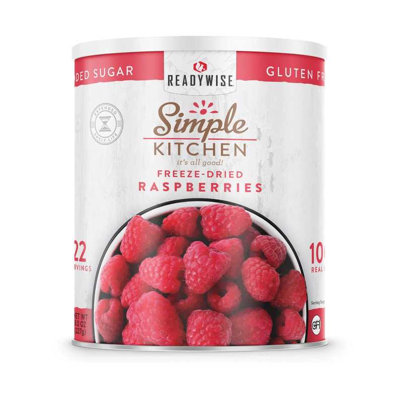 ReadyWise Raspberries – Freeze-Dried #10 Can – 22 Servings | ReadyWise