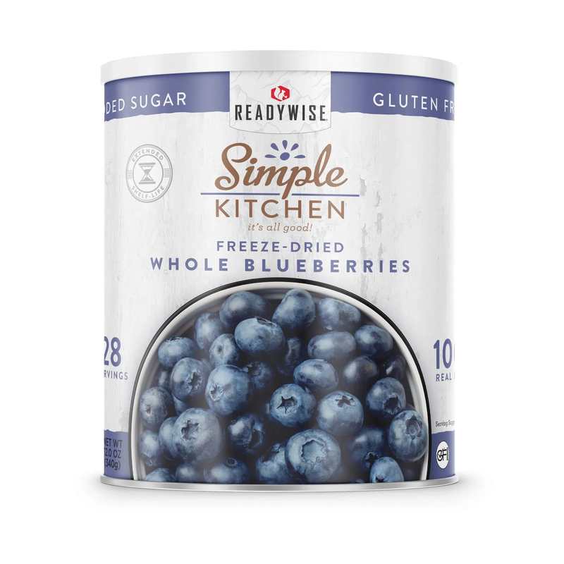 ReadyWise Whole Blueberries – Freeze-Dried #10 Can – 28 Servings | ReadyWise