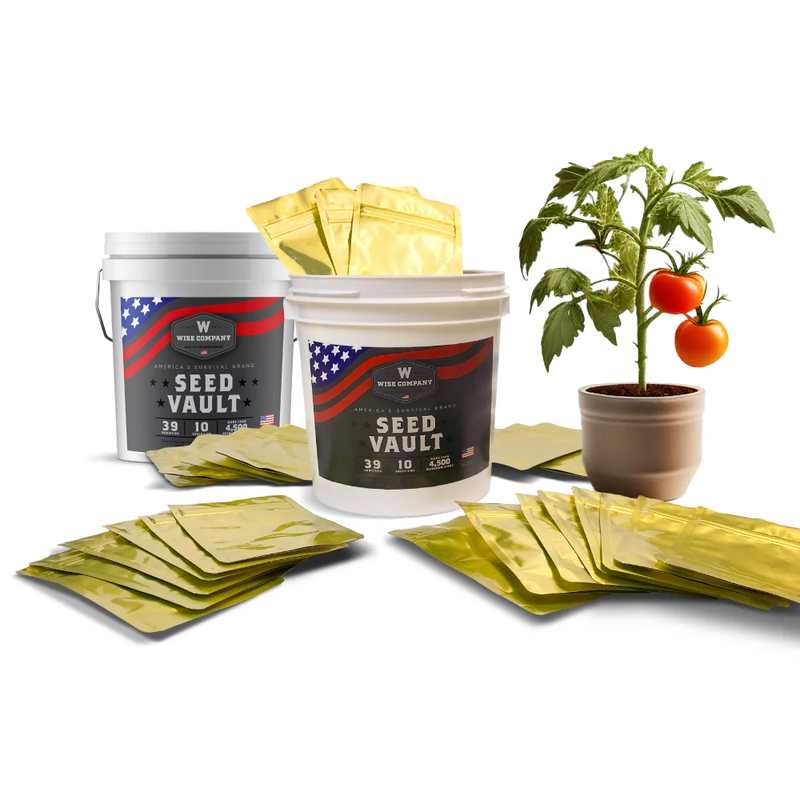 ReadyWise Wise Food Storage Heirloom Seed Vault - 2 Bucket Bundle