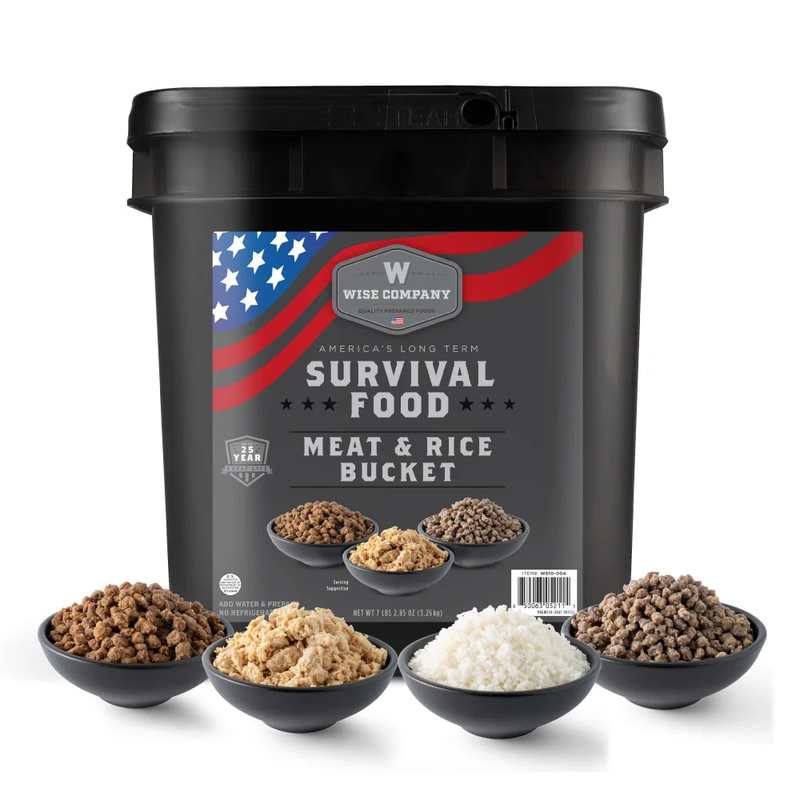 ReadyWise Freeze Dried Meat & Rice Survival Bucket