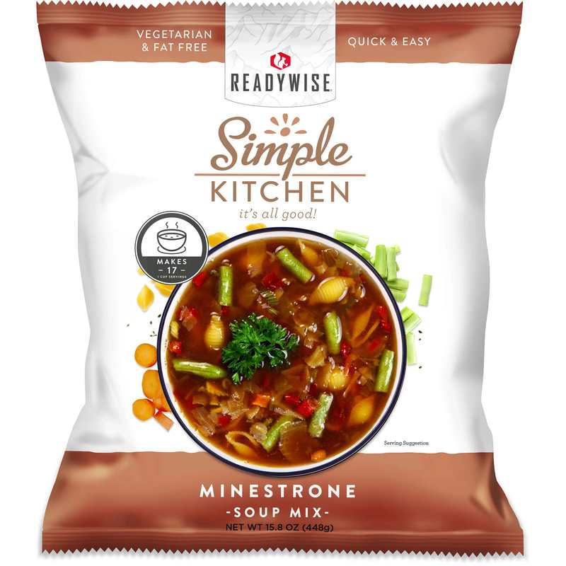 ReadyWise Minestrone Soup Mix - 17 Servings per Pouch