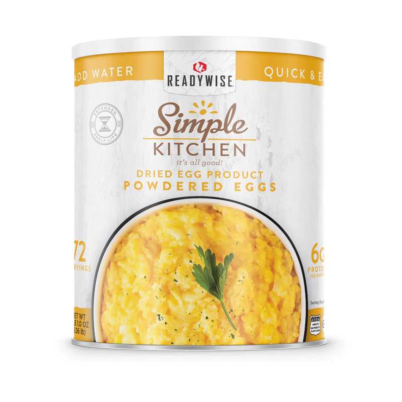 ReadyWise Powdered Whole Eggs – Freeze-Dried #10 Can – 72 Servings | ReadyWise