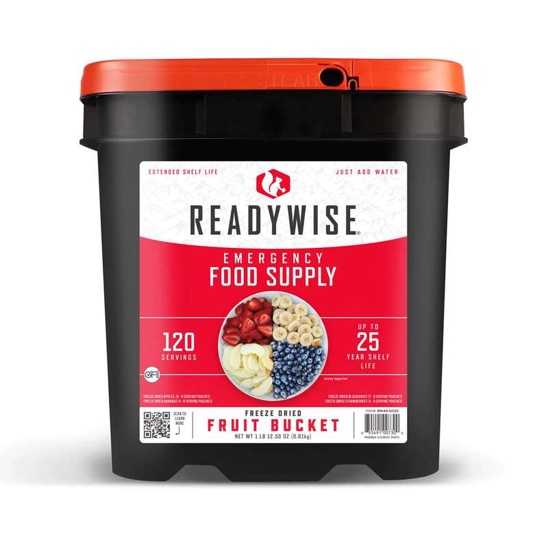ReadyWise 120 Serving Freeze-Dried Fruit Bucket