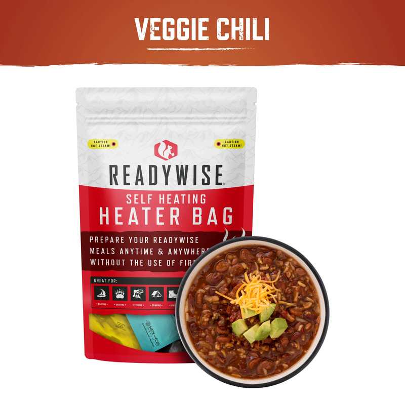 ReadyWise Self Heating Kit - Veggie Chili Soup + Snack