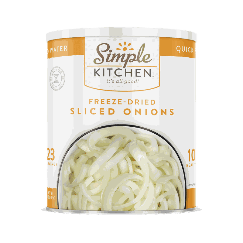 ReadyWise Sliced Onions – Freeze-Dried #10 Can – 23 Servings | ReadyWise