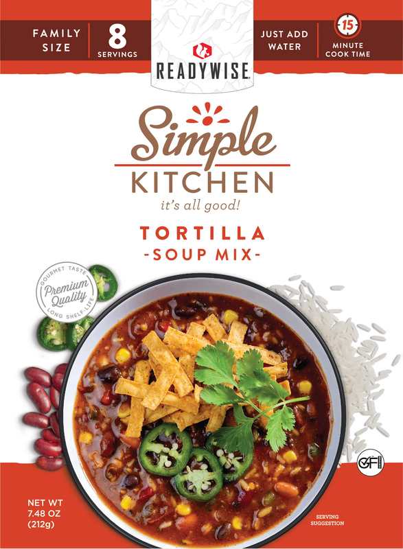 ReadyWise TORTILLA - Soup Mix - 6 Ct Case - 8 Servings