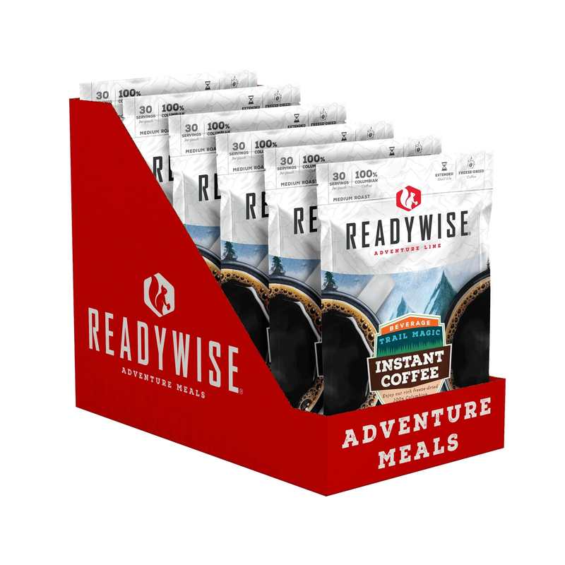 ReadyWise Instant Coffee - Freeze-Dried 6 Pack | ReadyWise