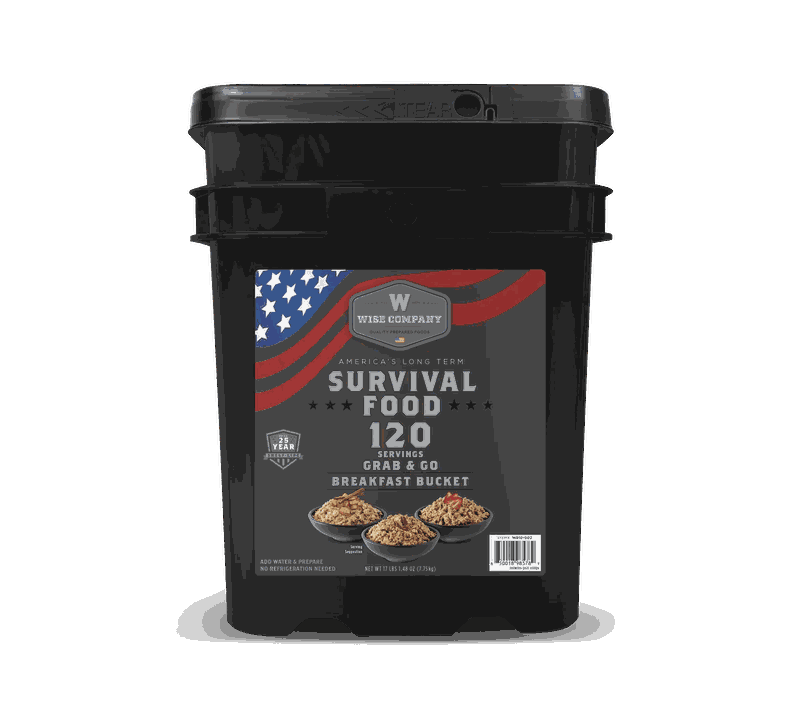 ReadyWise WFS 120 Serving Breakfast Only Grab and Go Bucket