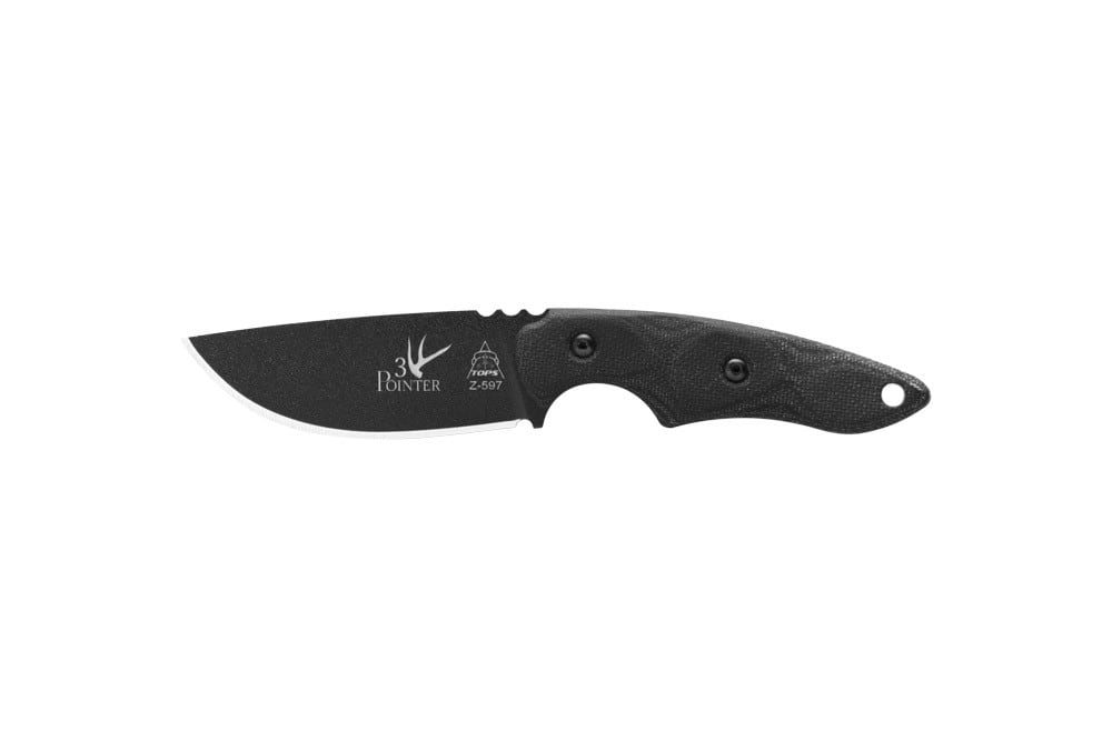 TOPS Knives 3 Pointer Black Canvas