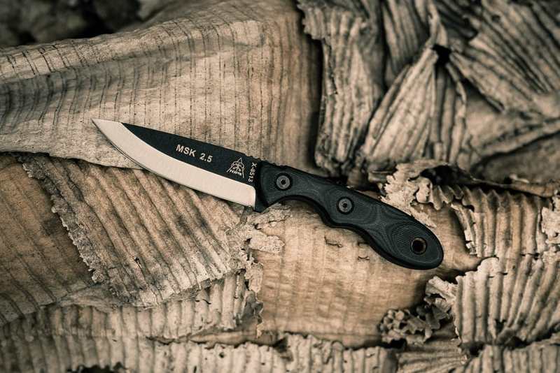 TOPS Knives Mini Scandi Knife Green/Black G-10