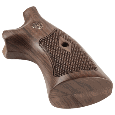 Target Style Classic Wood Round To Square Conversion Grips For K/L-Frame Revolvers