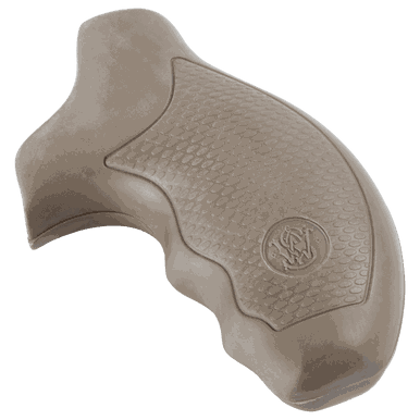 Rubber Round Butt FDE Grips For J-Frame Revolvers